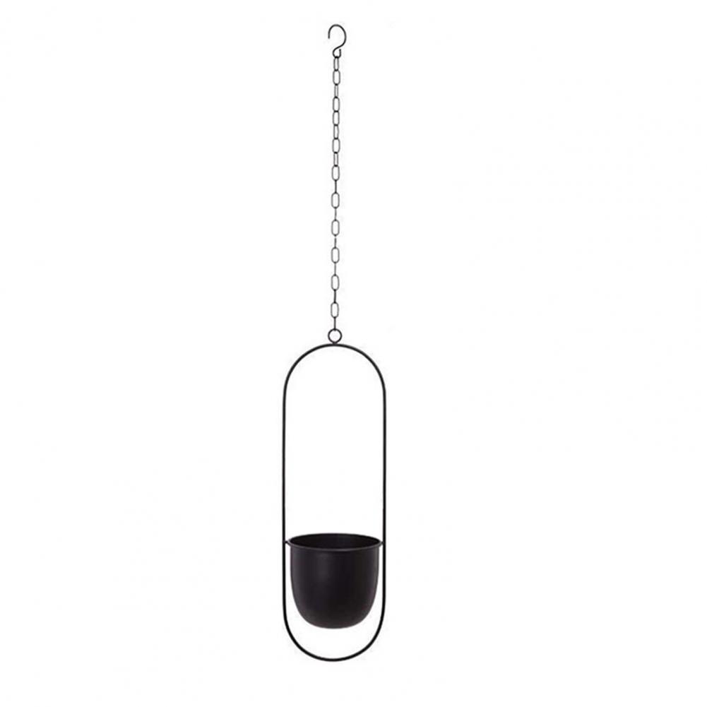 Succulent Hanging Planter  Sturdy Iron Detachable Chain Flower Hanging Pot for Garden : A