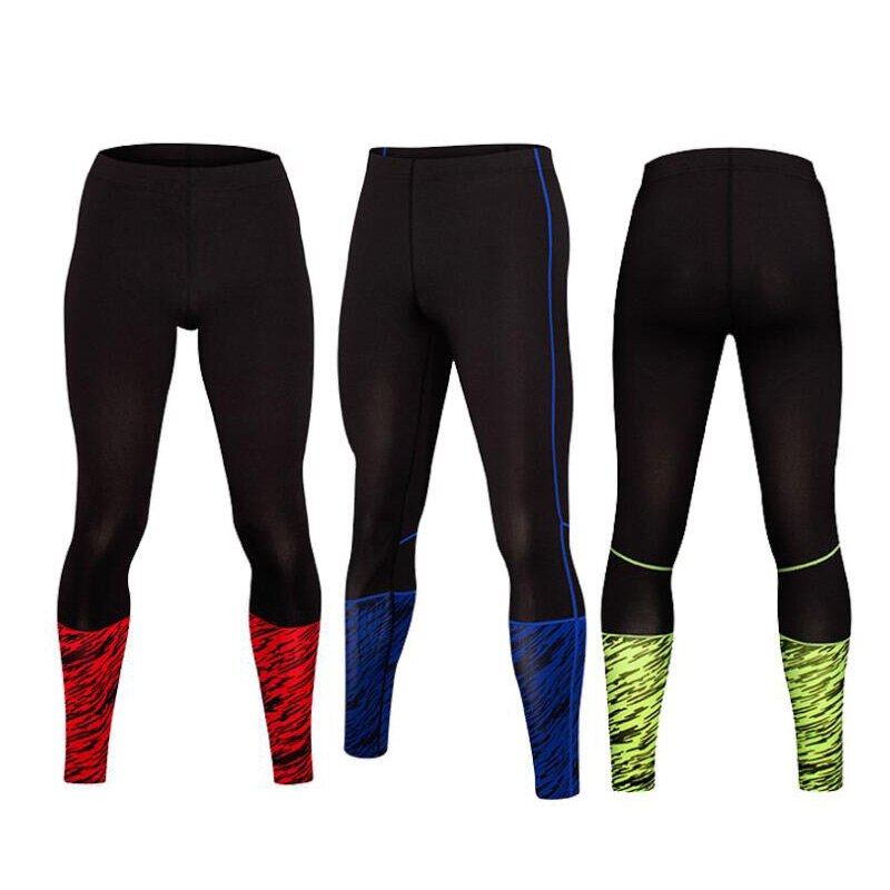 Pantalones de hombre de compresión de correr impresos de secado rápido transpirable Jogging gimnasio mallas largas ajustadas para baloncesto pantalones de entrenamiento Masculino