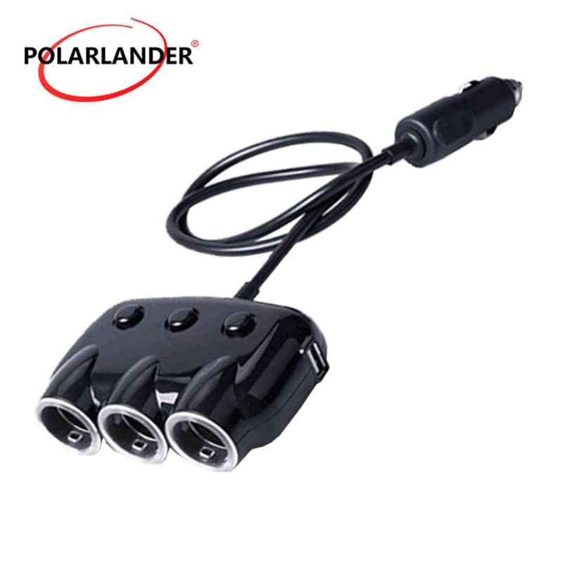 Mini Universal Triple USB Car Vehicle Charger Adapter USB Socket 3 Port 2.1A 2A for iPhone For Android