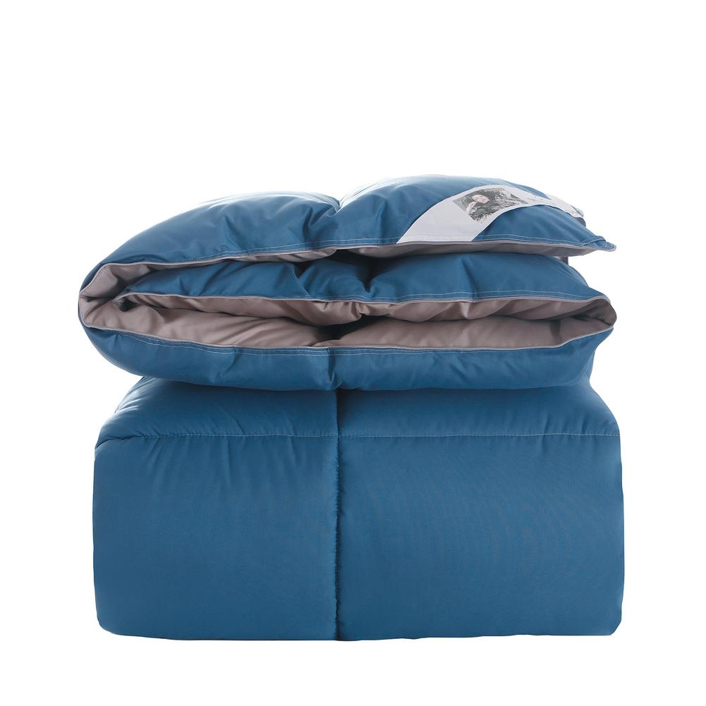 Pur coton vers le bas velours duvet d'oie couette hiver étudiant dortoir hôtel chambre couette vers le bas couette: Blue / 2.0x2.3m 3kg