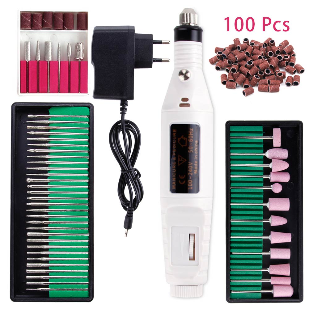 Professionale Elettrico chiodo trapano bit manicure Fresatura Frese E Taglierine per micro SIM gel polacco manicure Macchina Unghie Artistiche file di Levigatura lama in Ceramica