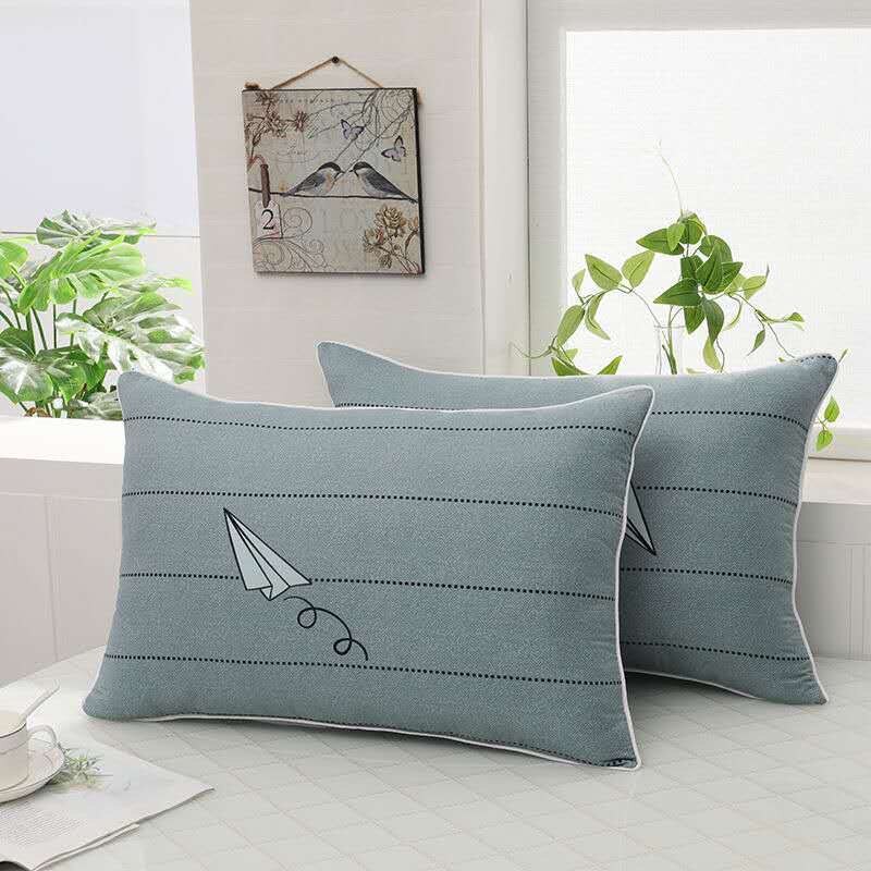 Kussen Europese Stijl Eenvoudige Cartoon 40X60Cm Plaid Student Slaapzaal Met Rits Verwijderbare Te Schoon: 12