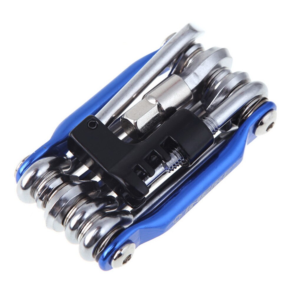 Bike Bicycle Multi Repair Tool Set Kit Hex Spoke Cycle Screwdriver socket Tool Wrench Mountain Cycle Tool MTB Sets wheel repair: Blue