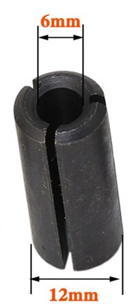 Universal 6-12.7mm Gravbit CNC Router Verktyg Collet Chuck Snabbyte Adapterhållare Fräs Maskintillbehör: 12mm to 6mm