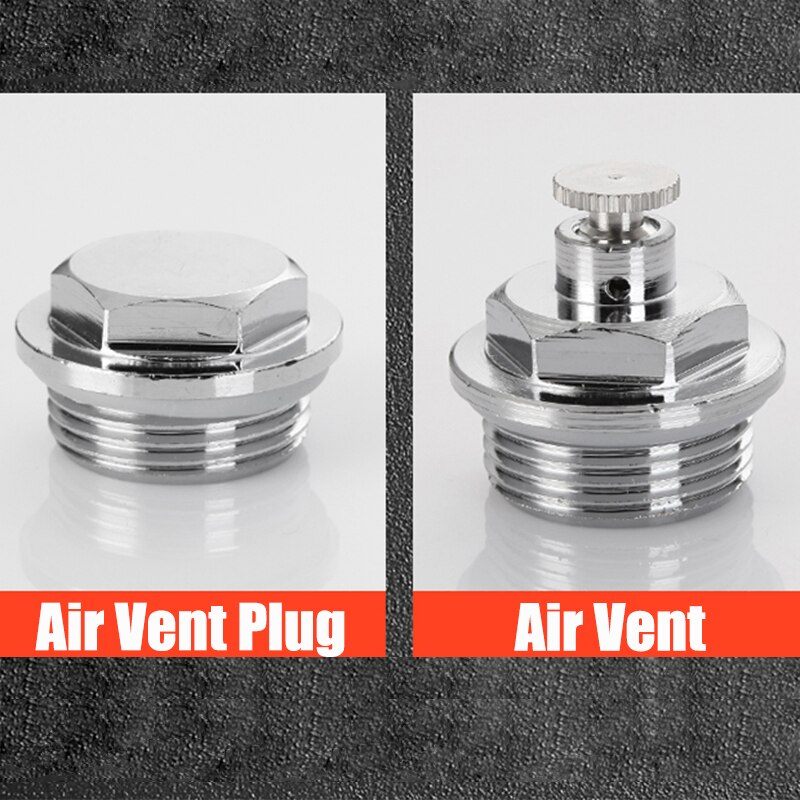 1/4" 3/8" 1/2" Radiator Plug Running Wind Radiator Manual Air Vent Bleed Vent Valve Plug Cap