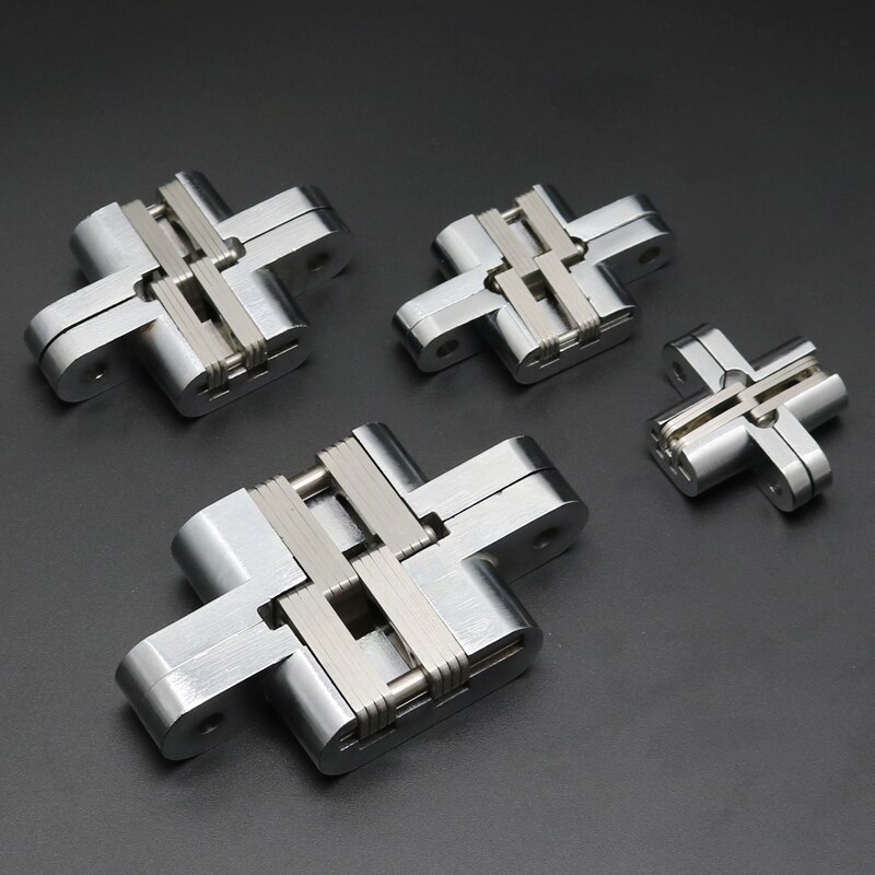 2 pieces Folding door hinge Hidden door Hinges Concealed Door Hinge Cross for Heavy Doors Folding Door Hinge Furniture Hardware