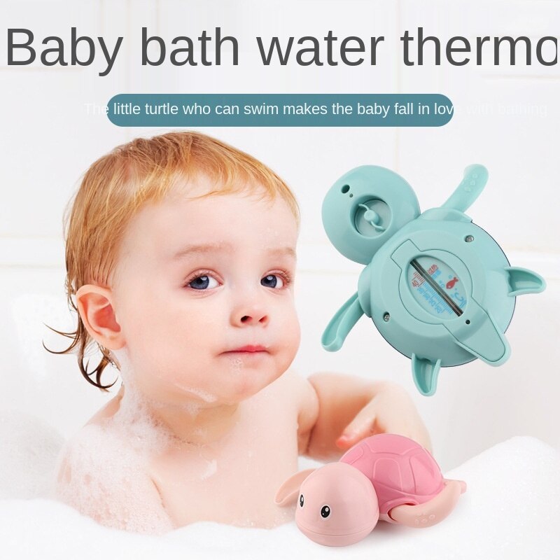 Schildpad Water Speelgoed Meet Water Temperatuur Baby Thermometer Cartoon Elektronische Bad Baby Water Thermometer