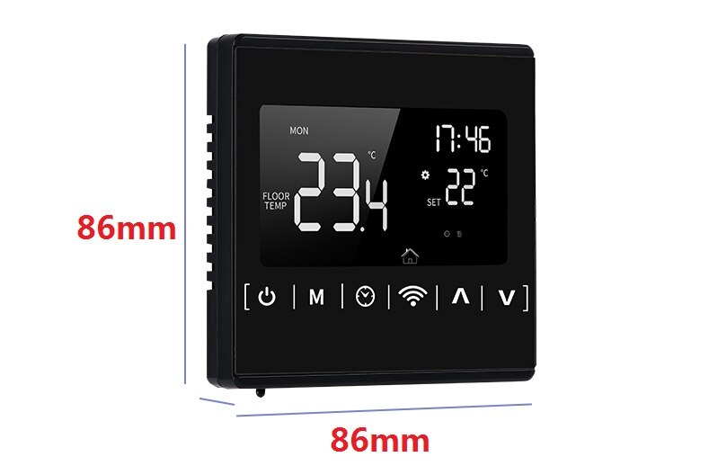 Lcd Touch Screen Warm Vloerverwarming Kamerthermostaat AC85-240V Wifi Temperatuur Controller