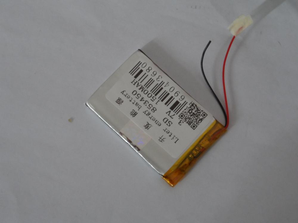Lithium polymeer batterij 853450 3.7 V 1500 MAH speaker lamp batterij 50*34*8.5 MM