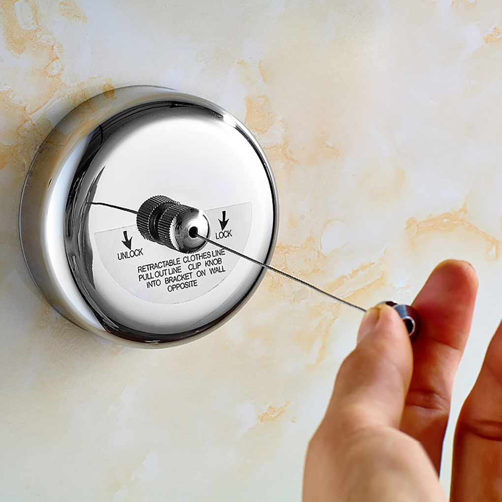 3.8m Clothes Drying Rack Rope Home Storage Stainless Steel Retractable Clotheslines Clothes Dryer Organiser Laundry Hanger