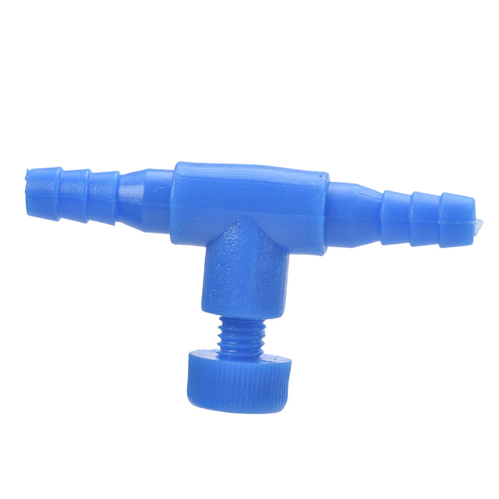3/10pc aquarium luchtleiding slang buis instelbare connector pomp stroomregelkleppen schakelaar kraan 4*6mm slang luchtpijp: Blauw / 3 stuks