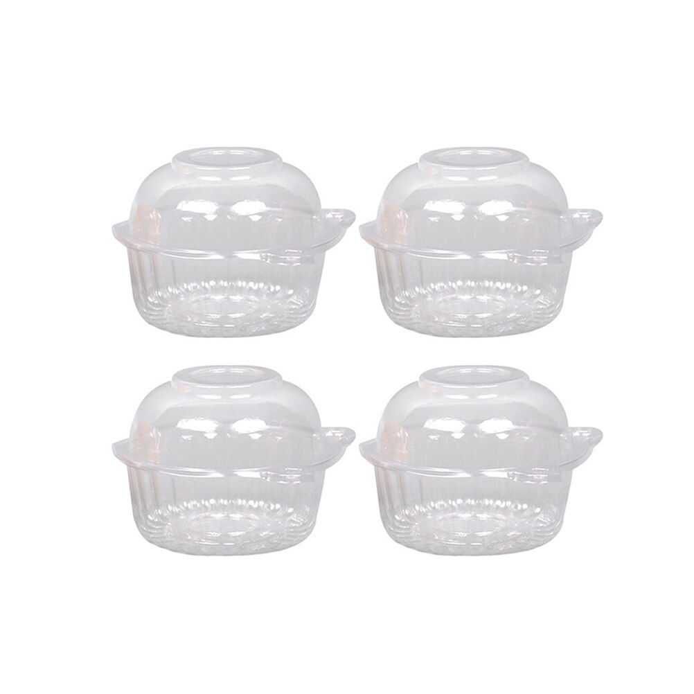 50 Pcs Cake Boxes Transparent Plastic Case Holder Cake Boxes for Pastries Cupcake