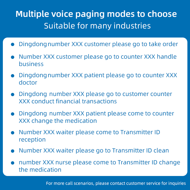 BYHUBYENG Number Calling System Wireless Restaurant Pager Queue Management System Business Wireless Keyboard Calling