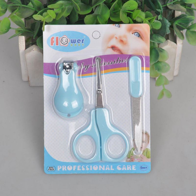 Leuke Mini Safe Baby Nail Care Praktische Clipper Set Trimmer Handige Dagelijkse Baby Nail Shell Shear Manicure 3 Stks/set P: Sky Blue