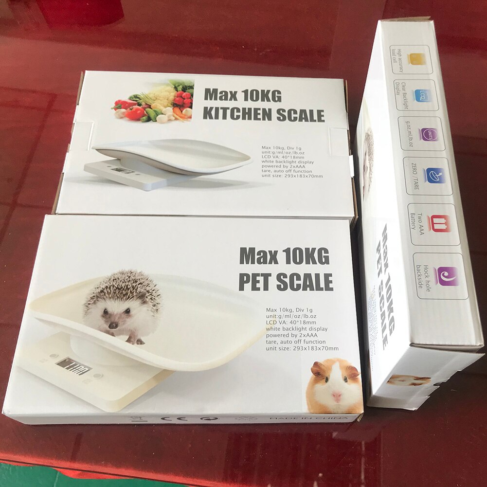Multifunctional Digital Scale High Precision Dogs Cats Animal Scale Gram Electronic Born Pet Weighing Tool for Baby Pet