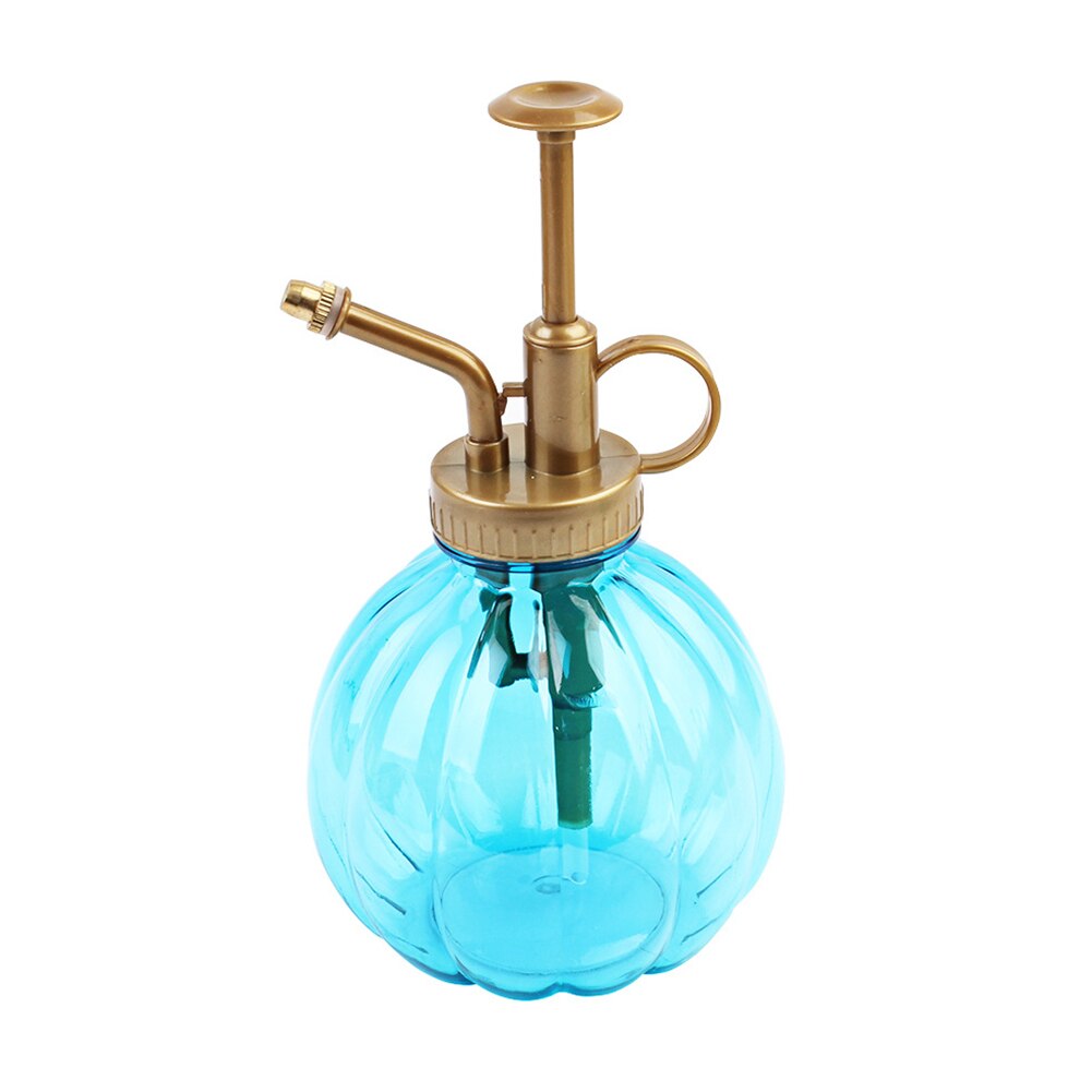 Vintage spuitfles, drukspuitfles, tuinplant, bloem, waternevelfles, glazen gieter, decoratief voor thuis: Blauw
