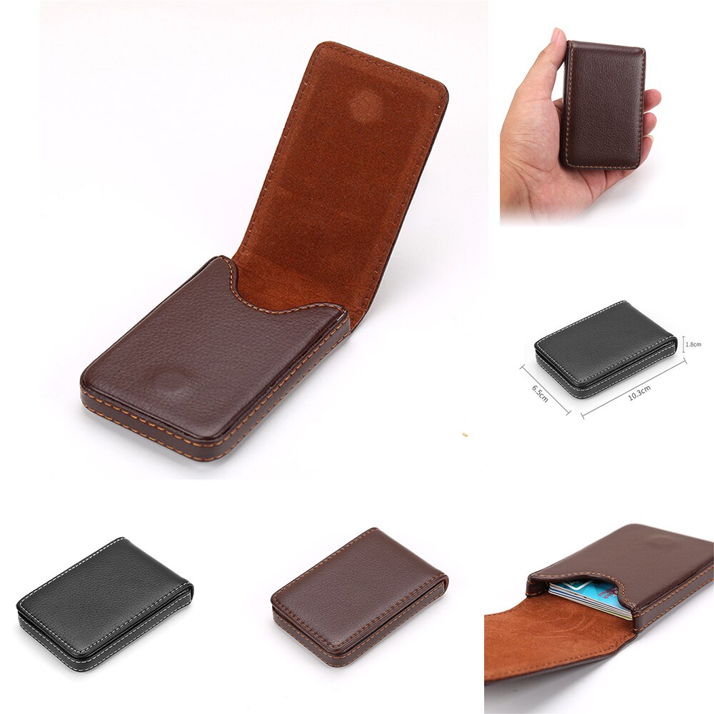 Card Holder Men's Card Id Holders Magnetic Card Case Box Mini Credit Card Holder Coin Purse Wallet Business Card Case