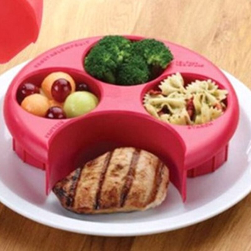 Diet Control Plate Measures your Food Right on the Plate Home Keep Healthy Diet Portion Control Weight Loss Plate