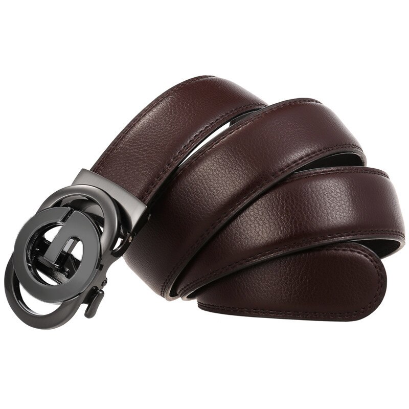 Gesp G Riem Mannelijke Automatische Gesp Ratchet Riem Pu Lederen Riemen Voor Mannen