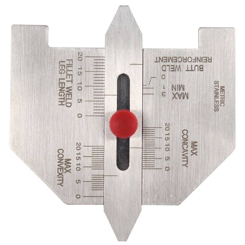 6Pcs Welding Gauge Weld Inspection Gauge Weld Seam / Round Corner / Crown Test Size Ruler Angle Measurement Kit Combination