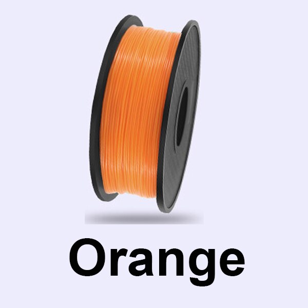 3D Printer Filament PLA 1.75mm 200g/Roll Plastic Consumables Material 3D Filament PLA for DIY Artwork Printing for FDM Printer: 200g-Orange