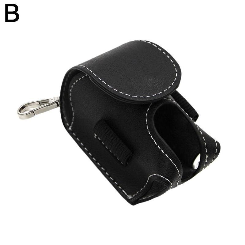 Mini Pocket Leather Golf Ball Storage Pouch Portable Bag Container Holder Waist Waist Golf Mini Storage Golf Bag Ball E3G3: B