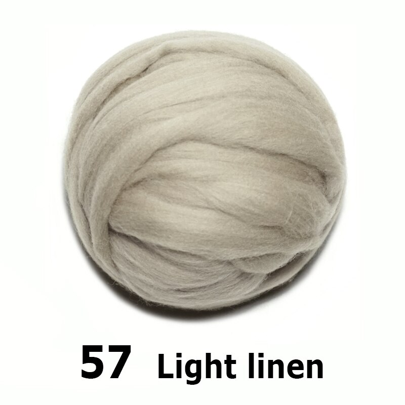 Freies handmade Wolle Filz für filzen 50g Licht Leinen Perfekte in Nadel Filz 57 #