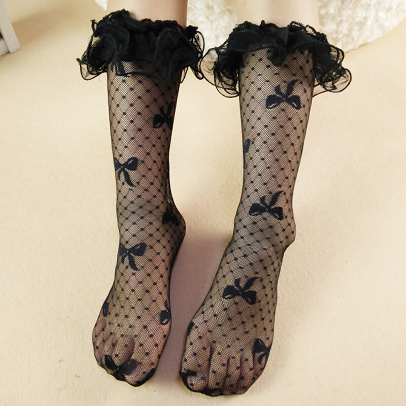 Summer Baby Girls Kids Toddler Lace Ruffle Princess Mesh Socks Children Breathable Ankle Sock