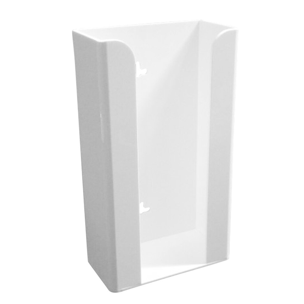 Useful Disposable Gloves Storage Box Transparent Wall Mounted Dispenser Organizer Case Precise Plexiglass Storage Box (White)