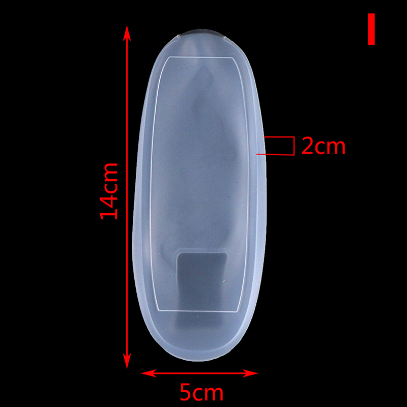 Waterdichte Siliconen Stof Bescherm Beschermende Opbergtas Draagbare Siliconen Airco Bedieningskast Tv Afstandsbediening Cover: Beige