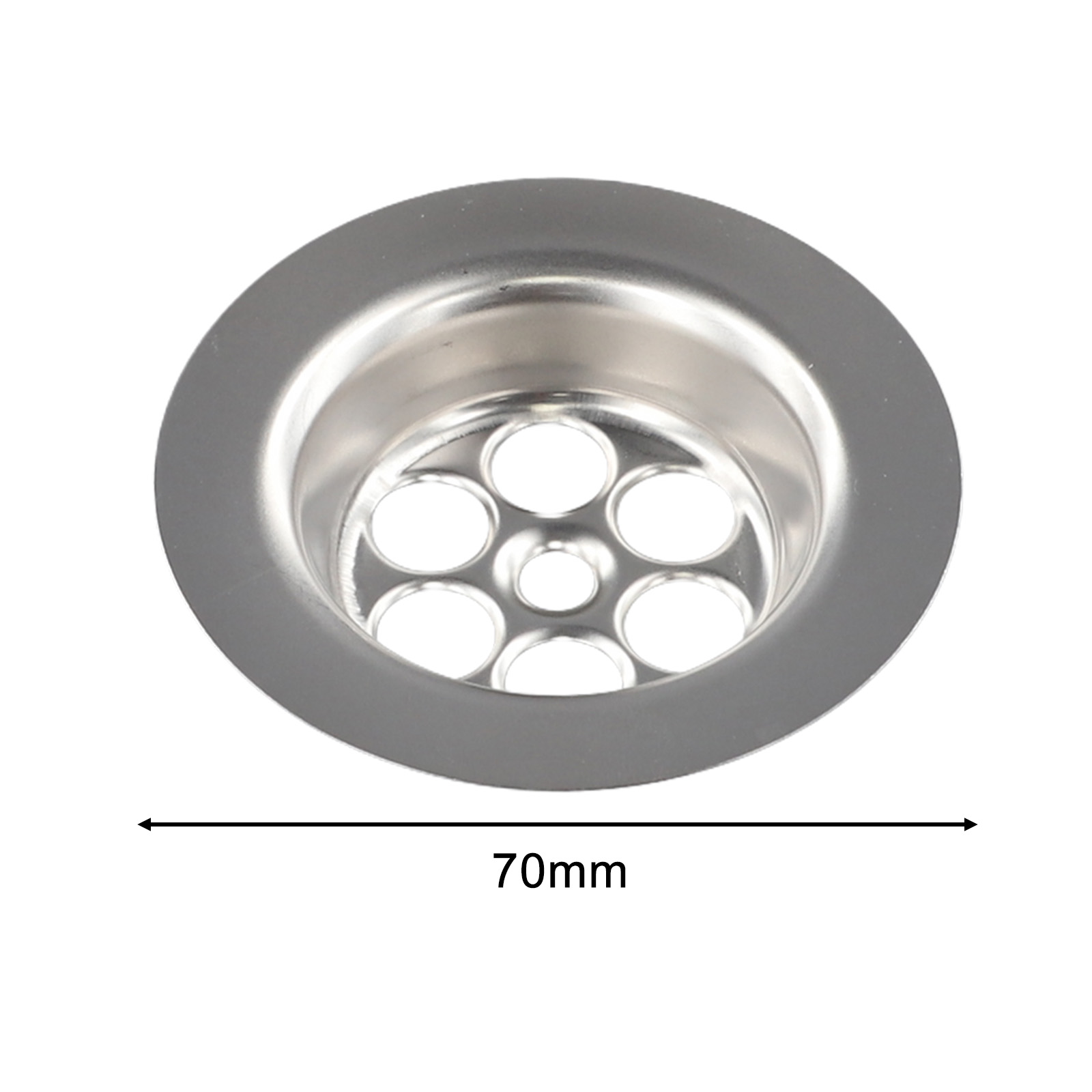 2 Set Bath Hole Spare With Screw Prevent Water Leakage 70mm Stainless Steel Home Improvement Bathroom Accessories For Shower