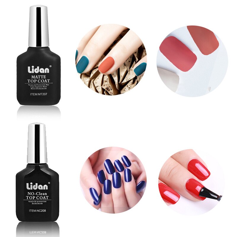 LIDAN NC208 15ml Geen Schoon Top Coat Nagellak Clear Nail Ontwerpen Volgers + 3% Korting Nail Ontwerpen