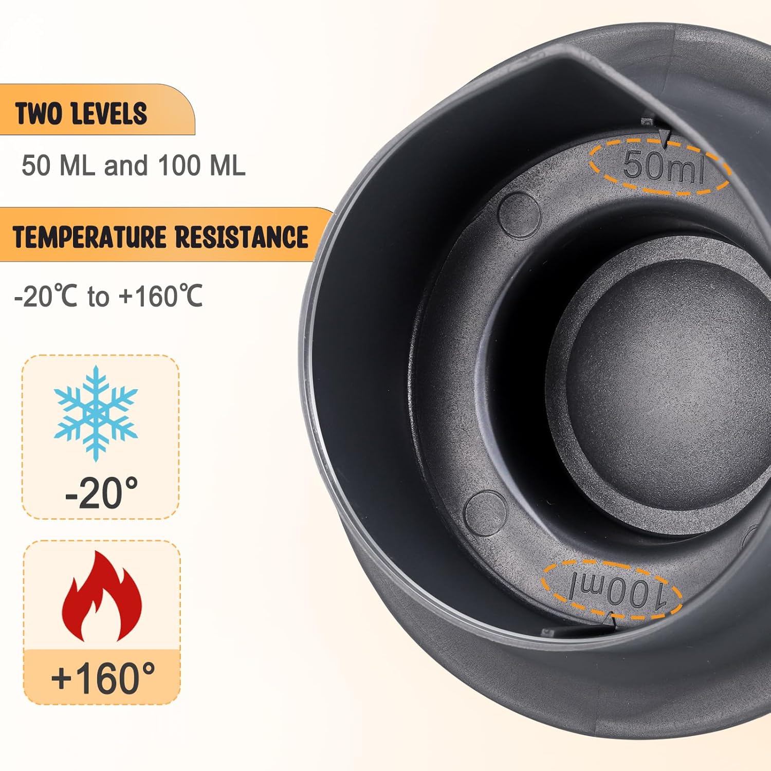 Lebensmittel Rührgerät Kochen Messbecher Rührgerät Teil für Vorwerk Thermo mischen TM5 TM6