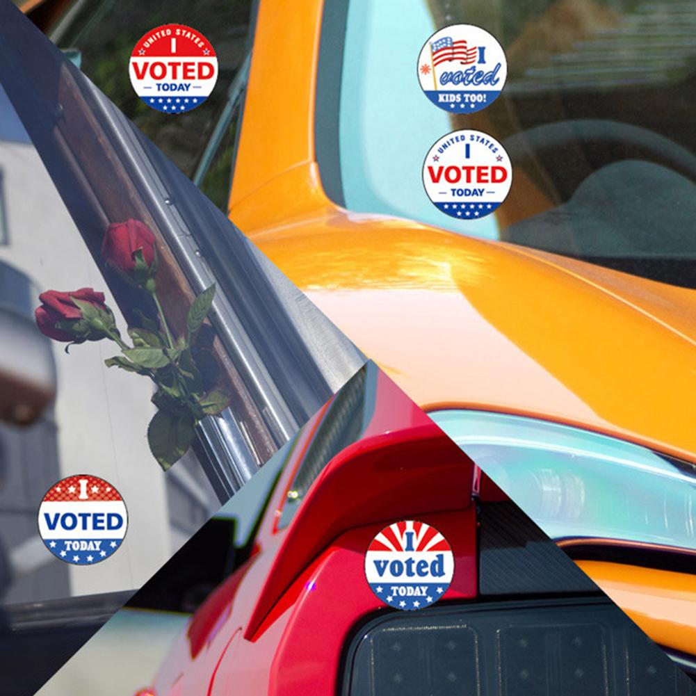 500pcs/roll I Voted Today Stickers 1.5 Inch Round Stickers 500 Labels Per Roll Professionally Printed For President Election