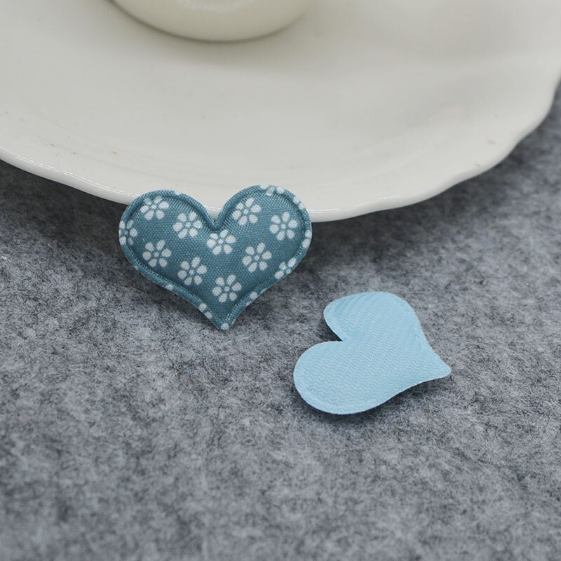 50 stks/partij 3.8*3 cm Ginganghart Padded Applicaties voor DIY handgemaakte kinderen haar accessoires, decoratie accessoires: 3