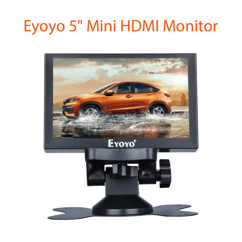 5 Inch Hdmi Monitor Car Achteruitkijkspiegel Met Hdmi Vga Bnc Poort Scherm Voor Home Security Snelle Ressptonse Cctv Draagbare monitor