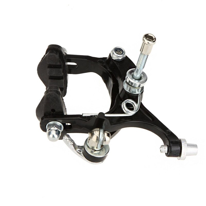 Front Caliper Brake Bicycle Aluminum Alloy Outdoor Rubber Colours black