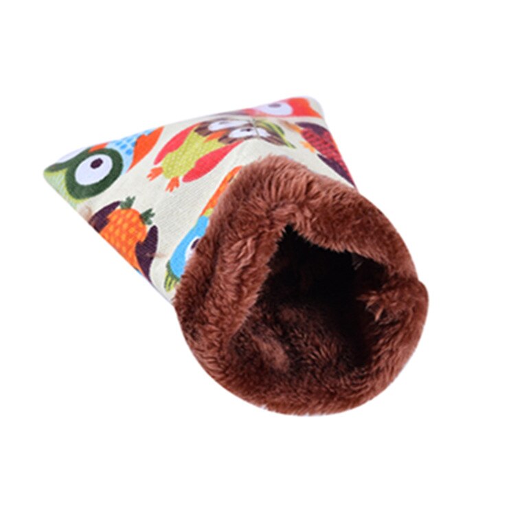 Casa de nido para hámster, cama cálida para animales pequeños, erizos de conejillos de indias de algodón de felpa suave, esterilla para ratas holandesas, accesorios para mascotas pequeñas