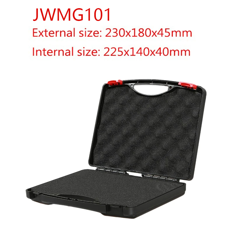 Suitcase Tool Box With Spong Complete Toolbox Cases Portable Plastic Tool Case Safety Equipment Instrument Case: Yellow & Black