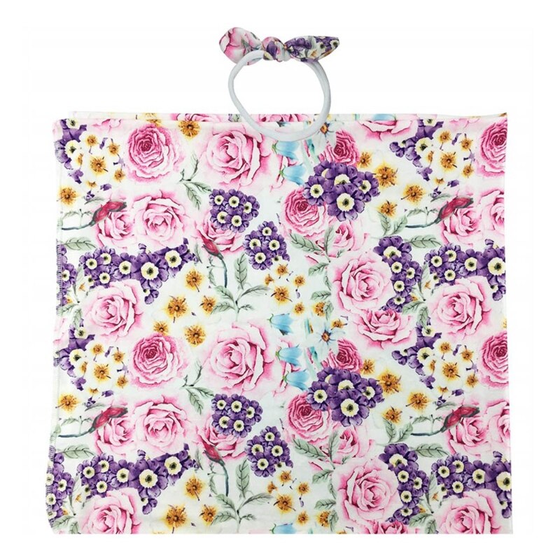 2 uds. De envoltura Floral para Recién Nacido + conjunto de diadema, manta receptora de algodón para bebé, saco de dormir, banda para el pelo: 6