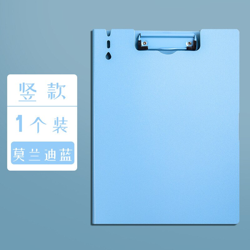 Dossier vertical A4, fournitures de bureau pour entreprises, classeur horizontal, livre de données, test, papier de stockage, clip pad: D2