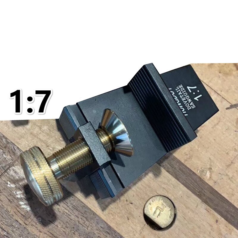 Guía de cola de milano para carpintería, guía Manual de calibre de riel 1: 6 1: 7 1: 8 90 grados, medidor de corte de sierra de ángulo recto: B