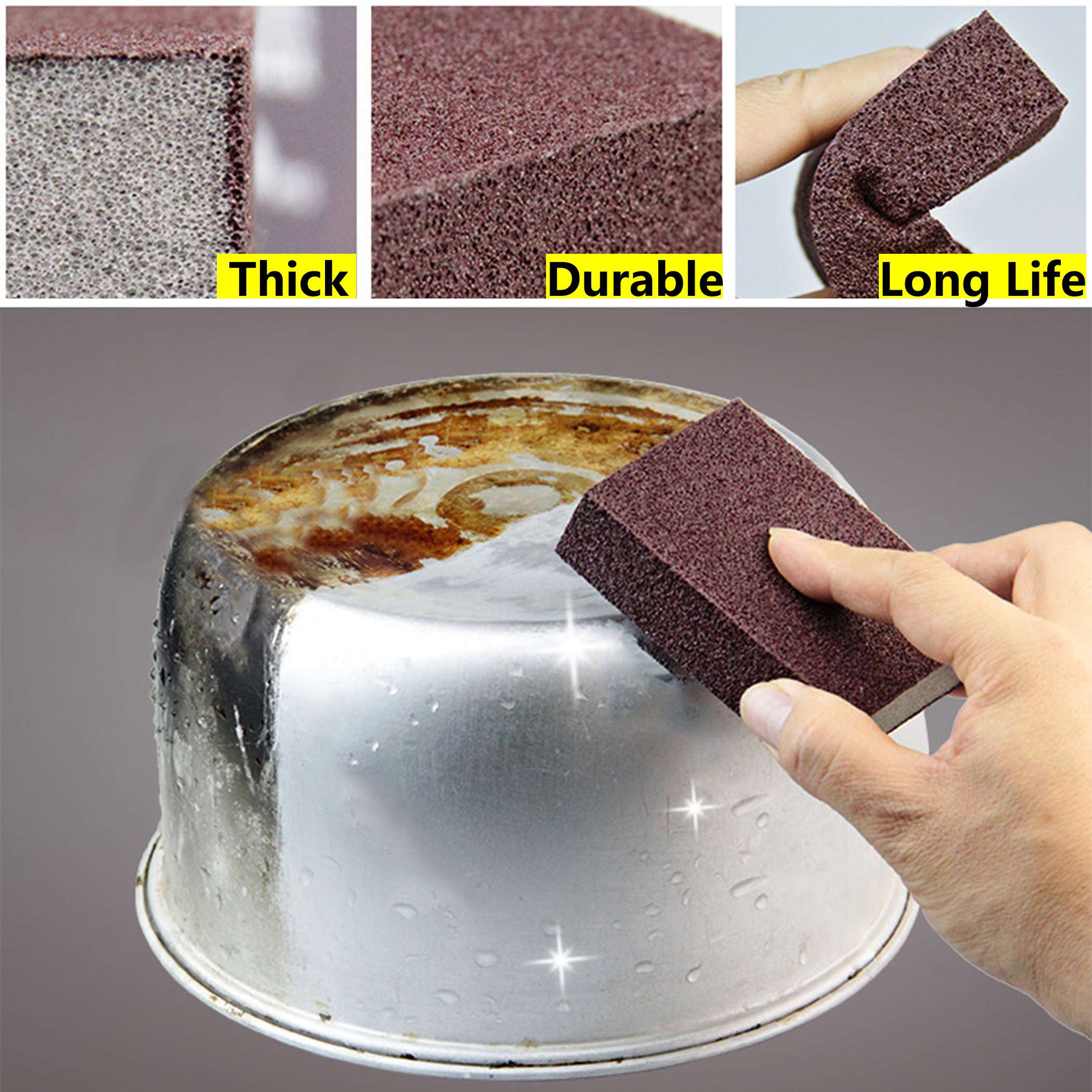 Hard Surface Sponge Small Bricks Cleaning Rub Kitc... – Grandado