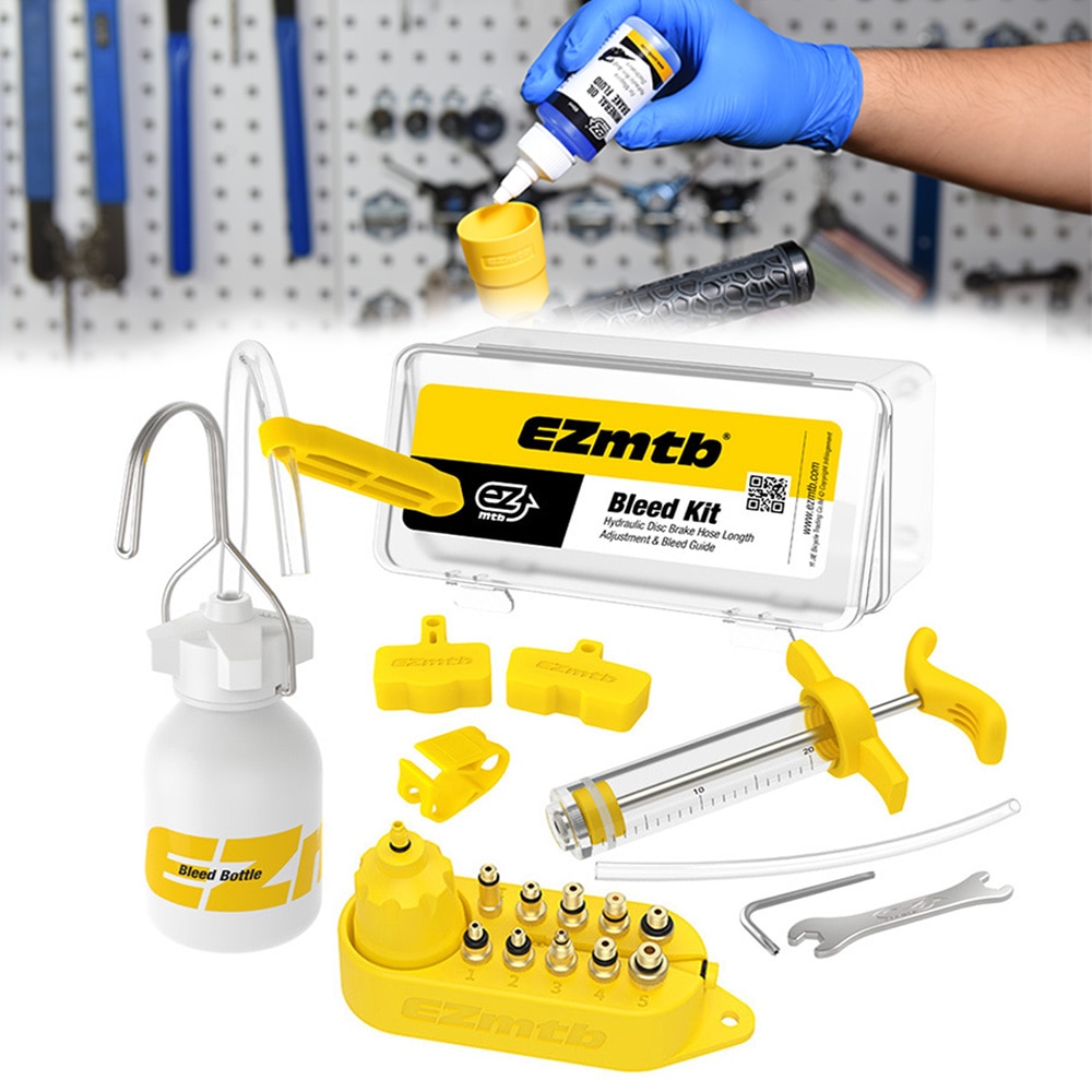 Bicycle Hydraulic Disc Brake Oil Bleed Kit Road Bike Brake Repair Tool for MAGURA for SRAM for TEKTRO for SHIMANO Oil Bleed Kit