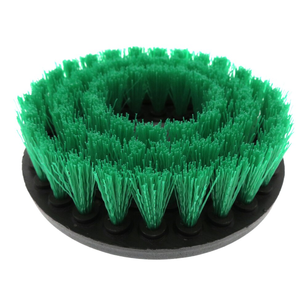 Cepillo limpiador eléctrico, cepillo de limpieza eléctrico, rosca M14 para limpiar alfombras, cocinas y baños, Kit de accesorios de taladro: Verde militar