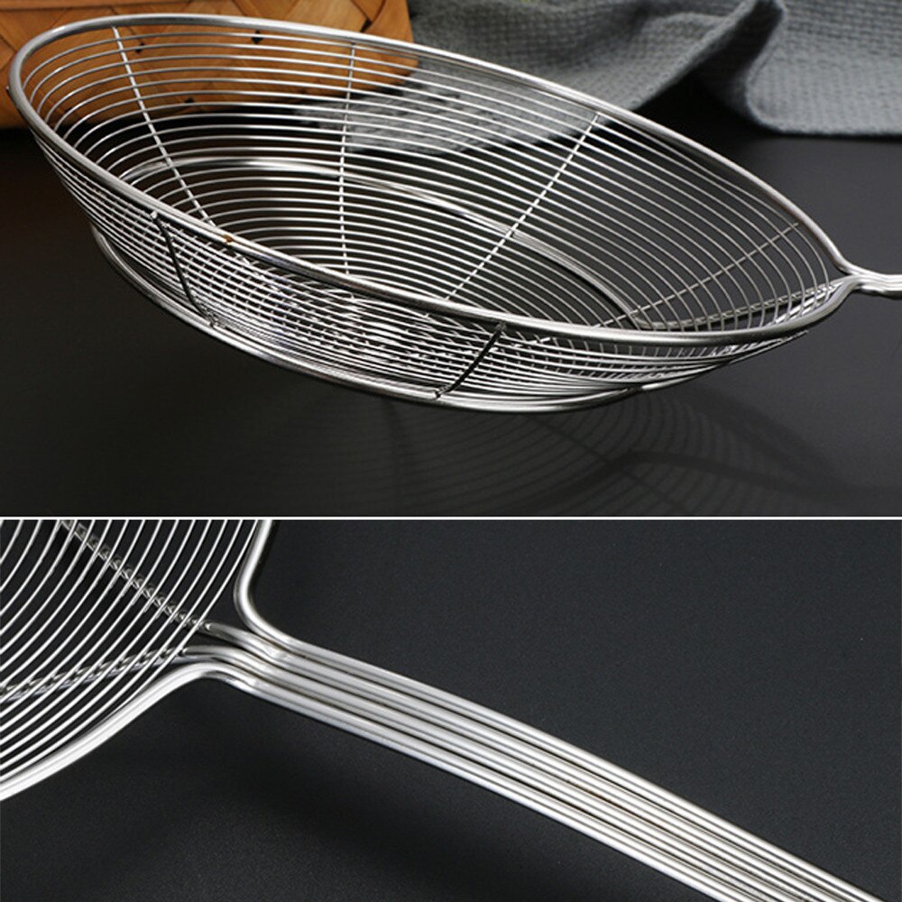 Spider Strainer Skimmer Ladle Stainless Steel Kitchen Utensil Tool French Fries Fish Frying Utensil Kitchen Accessories