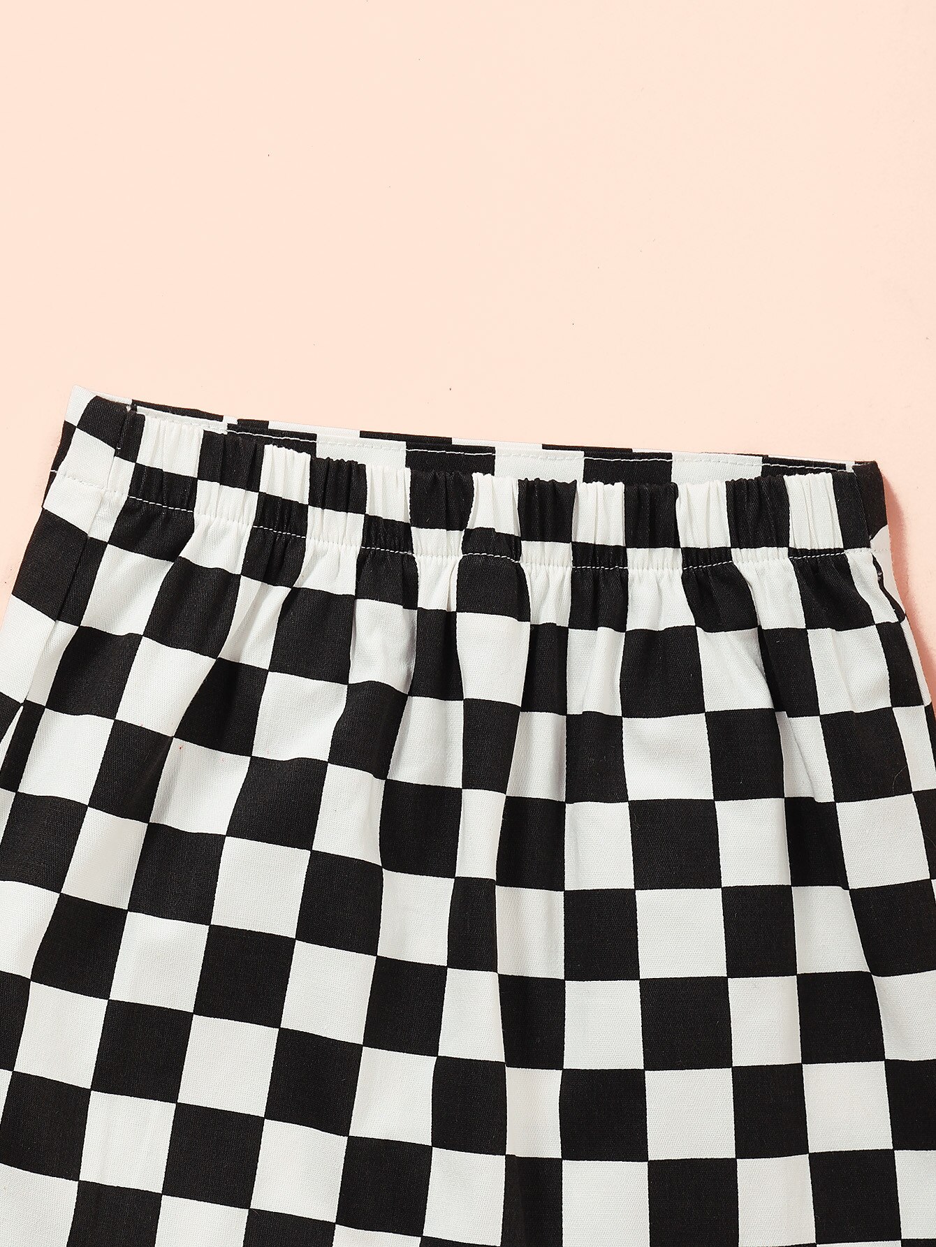 Criança bbay meninas saias linha a 2020 novas roupas de outono preto branco xadrez dividir bottoms saia menina saias por 1-6 anos