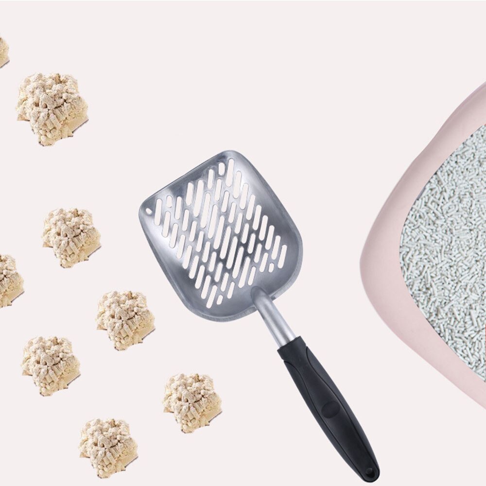 Kattenbakvulling Scoop Grote Metalen Kattenbakvulling Scoop Voor Kitty Zeefje Met Diepe Schop En Ergonomisch Handvat Gemaakt Van Zware massief Aluminium