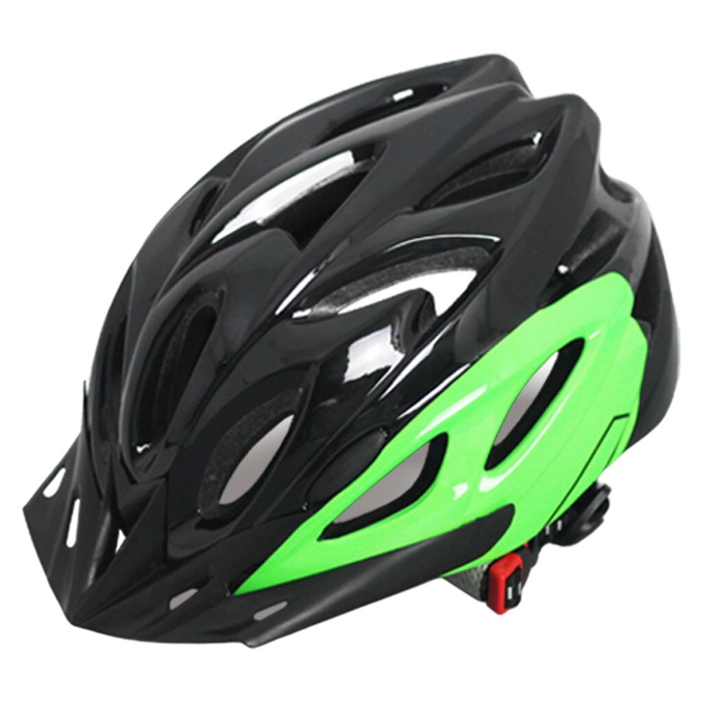 Casco de seguridad para niños, para bicicleta de montaña, súper ligero, ventilado: Black Green M