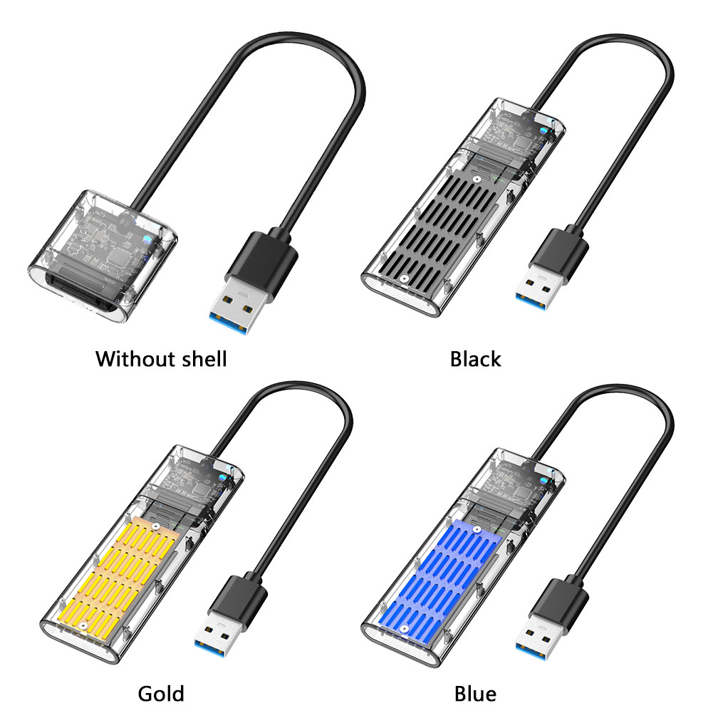 M2 ssd-fodral sata-chassi m .2 to usb 3.0 gen 1 5 gbps ngff sata b nyckel ssd-adapter mobil hårddisk disklåda